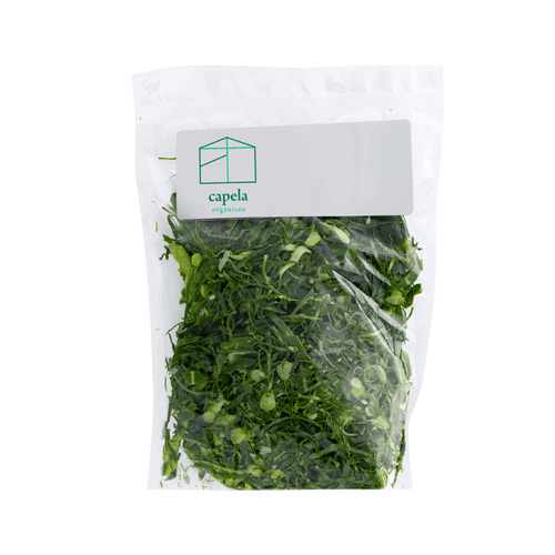 Couve Orgânica Higienizada Capela 150g Fatia Extra Fina