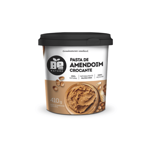 Pasta de Amendoim Crocante Zero Açúcar Be Nature 410g