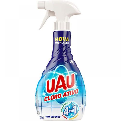 Limpador Uau Limpeza Pesada Cloro Ativo Pulverizador 500ml