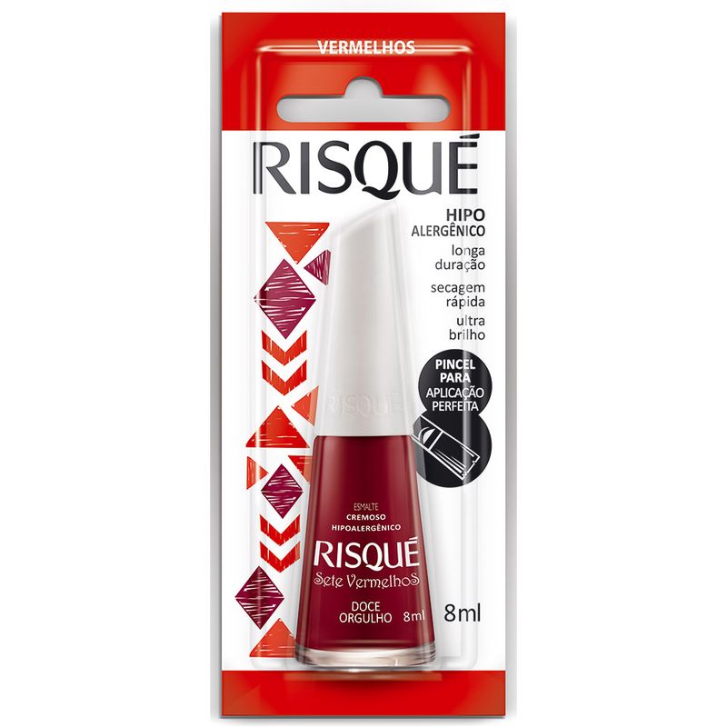 Esmalte-Risque-Sete-Vermelhos-Doce-Orgulho-8ml