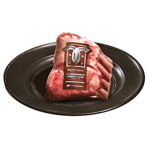 Short Rack Cordeiro Carapreta Cong 600g