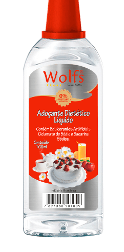 Adoçante Líquido Wolfs Sacarina 200 ml