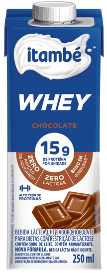 Bebida Láctea Whey Chocolate Itambé 250ml