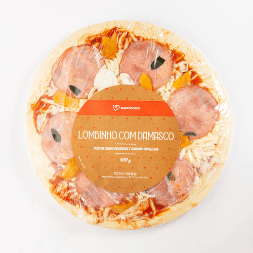 Pizza Lombinho com Damasco Congelada Supernosso 500g