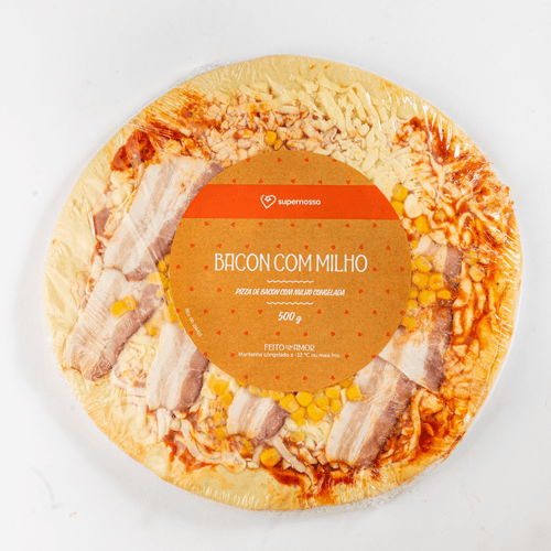 Pizza Milho com Bacon Congelada Supernosso 500g