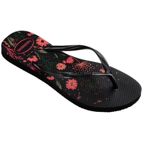 Chinelo Havaianas Feminino Slim Organic Preto Número 35/36