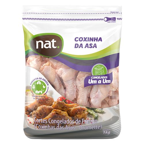 Coxinha da Asa de Frango Nat Congelada Pacote 1 kg