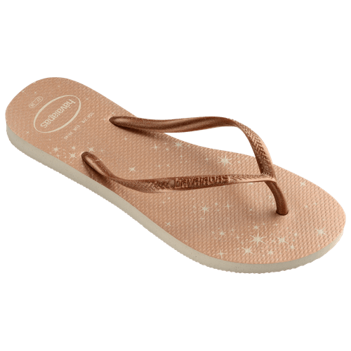 Chinelo Bege Palha Slim Gloss Havaianas Womens n° 35/36