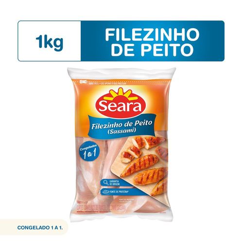 Filezinho de Peito de Frango Sassami Seara IQF 1kg
