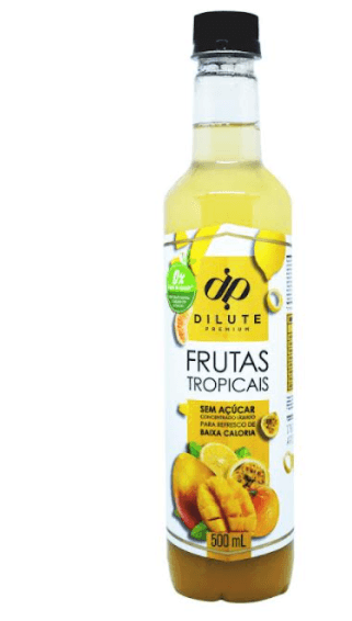 Xarope Dilute Premium Frutas Tropicais sem Açúcar 500ml