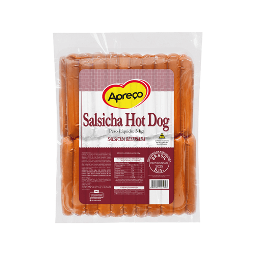 Salsicha Hot Dog Apreço Kg