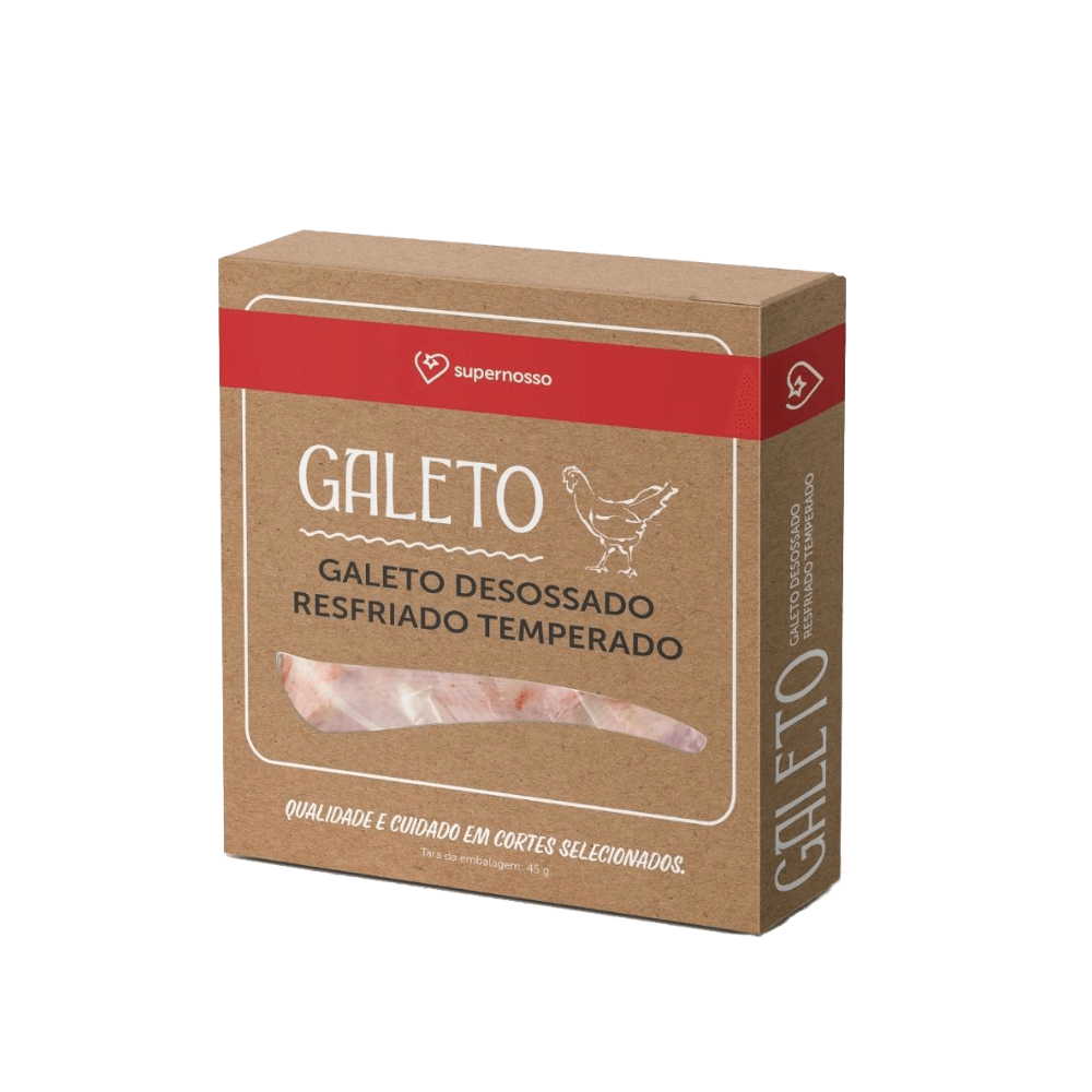 Galeto Super Nosso Temperado Resfriado 400g - Supernosso