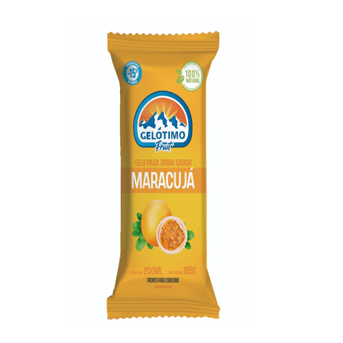 Gelo Sabor Marujá Gelótimo Fruit 100% Natural 185g