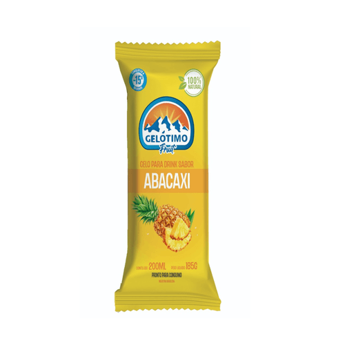 Gelo Sabor Abacaxi Gelótimo Fruit 100% Natural 185g