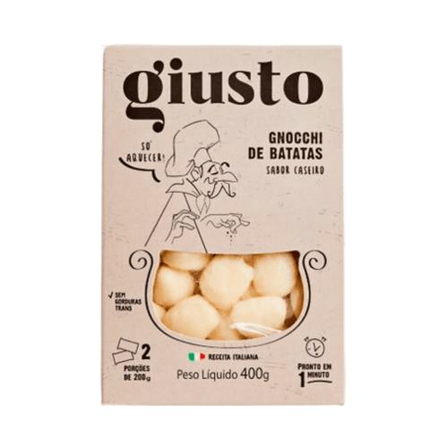 Gnocchi Italiano Giusto Batata Congelada 400g