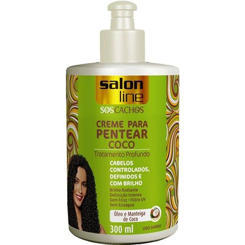 Creme Para Pentear Salon Line 300ml Sos Coco Unit