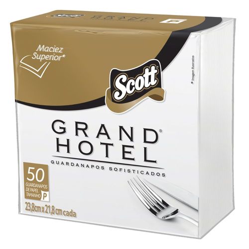 Guardanapos Sofisticados Scott Folhas Duplas 24×24cm Grand Hotel 50 Unidades