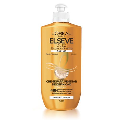 Creme Para Pentear Loréal Paris Elseve Óleo Extraordinário Cachos Frasco 250ml