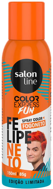 Tintura Spray Salon-Line Color Express Fun Felipe Neto Fogo 85g