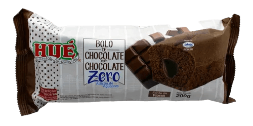 Bolo Chocolate Com Recheio De Chocolate Zero Açúcar - 200g