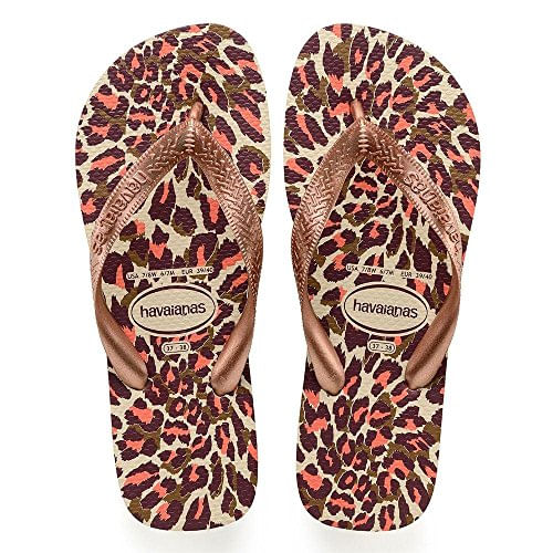 Sandália Havaianas Top Animals Bege+Rosê 1 par 33/34