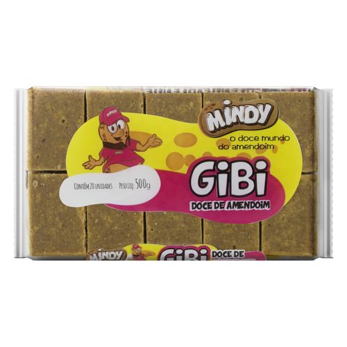 Doce Mindy Gibi De Amendoim Pacote 500 G