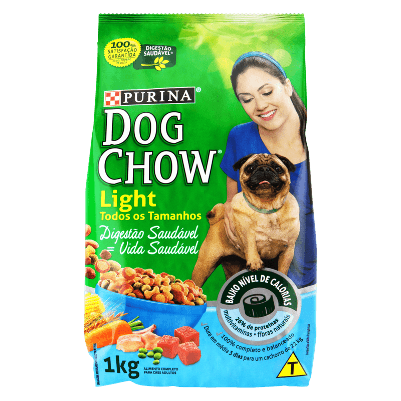 Alimento-Para-Caes-Adultos-Light-Purina-Dog-Chow-Pacote-1kg