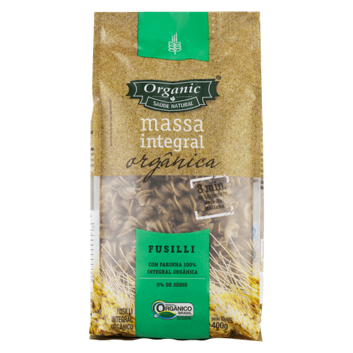 MASSA INTEG ORGORGANIC 400G-PC FUSILLI