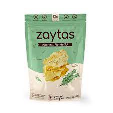 Snack ZAYTAS Alecrim e Flor de Sal Zero Glúten,Zero Lácteos,Zero Soja 80g