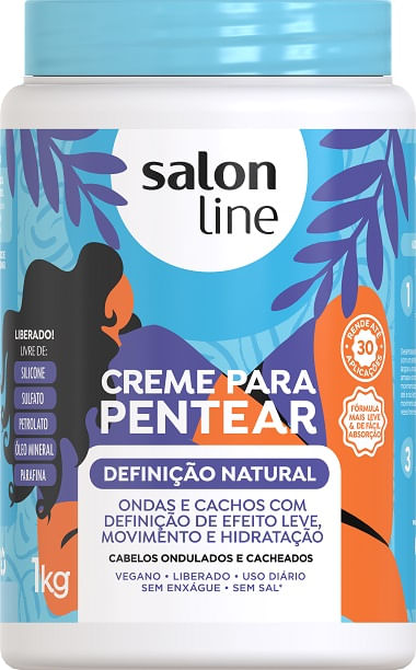 Creme Para Pentear Salon Line Definição Natural 1Kg