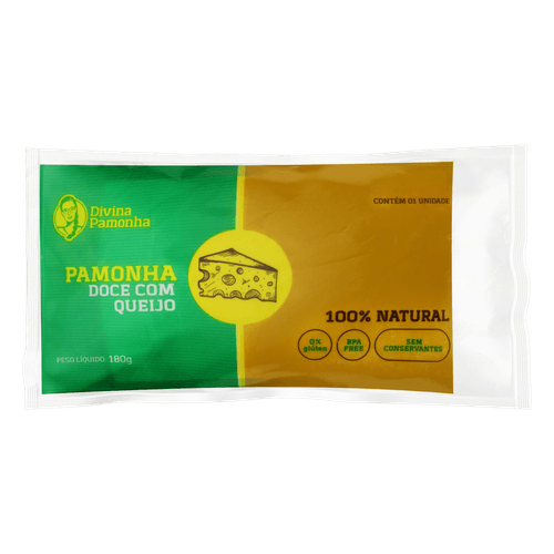 Pamonha Divina Pamonha Doce c/ Queijo Congelada 180g