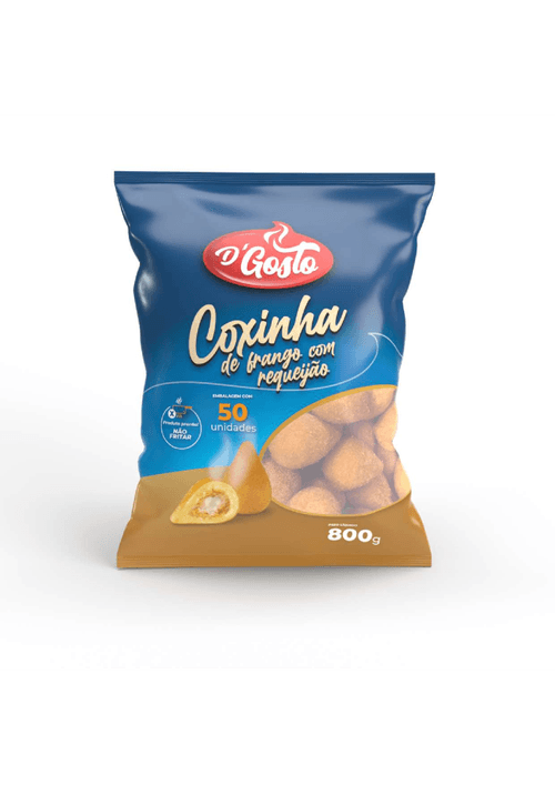 Coxinha de Frango com Requeijão D'Gosto Congelada 800g