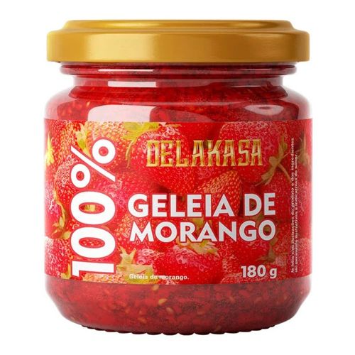 Geleia 100% Delakasa Morango 180g