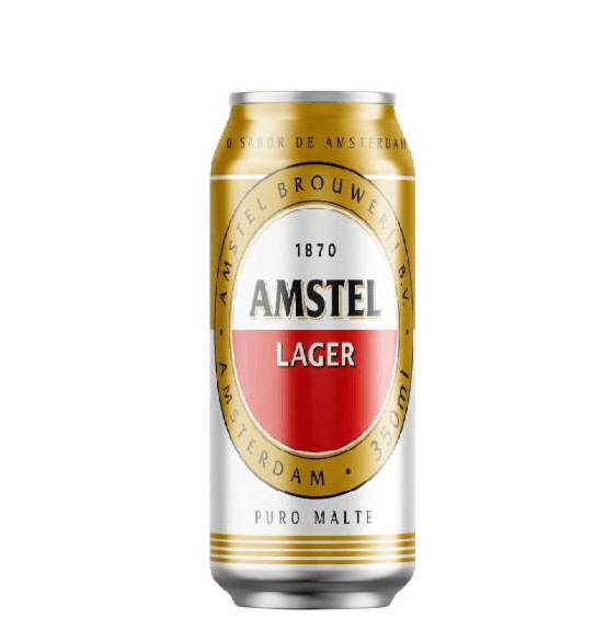 Cerveja Lager Premium Puro Malte Amstel Lata 350ml - Supernosso