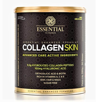 Suplemento Alimentar Collagen Gut Essential Nutrition Laranja e Blueberry 400g