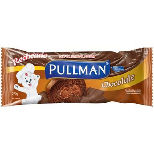 Bolo com Recheio de Chocolate Pullman Pacote 270 g