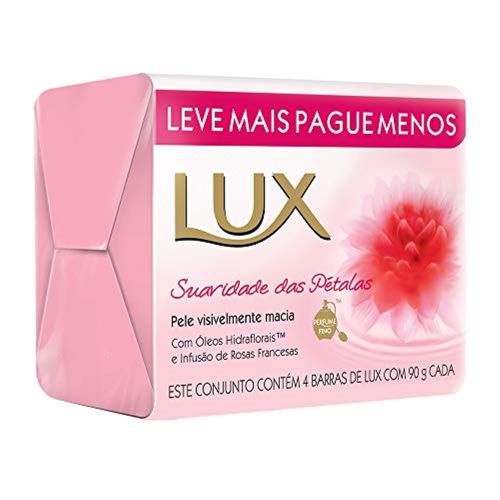 Sabonete em Barra Lux Hidratante Suavidade das Pétalas Promocional 4x90 g