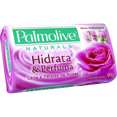 Sabonete Palmolive Suave Leite e Pétalas de Rosas 90 g