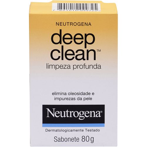 Sabonete Barra Limpeza Profunda Neutrogena Deep Clean Caixa 80g