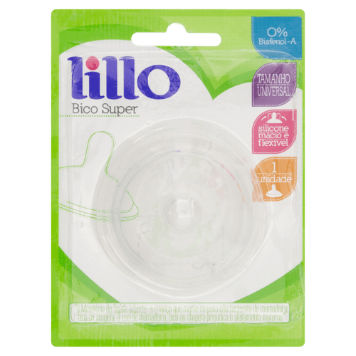 Bico de Mamadeira Lillo Super Silicone 1 Unidade