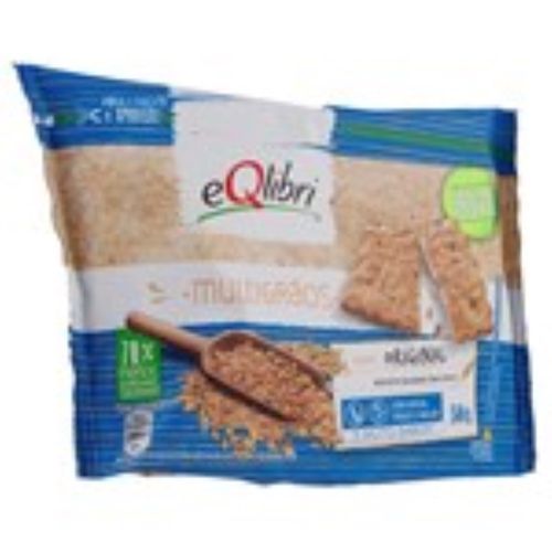 Biscoito Salgado eQlibri Multigrãos Original Pacote 50 g