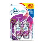 Odorizador de Ambiente Lavanda Glade Toque de Frescor Blister 2 Unidades 12ml Cada Spray Refil Oferta Especial