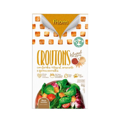Torrada Fhom Croutons Integral Caixa 90 g
