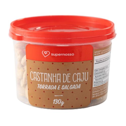 Castanha de Caju Torrada e Salgada Supernosso 130g