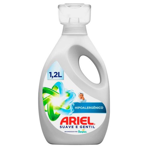 Lava-Roupas Líquido Suave e Gentil Ariel Frasco 1,2l