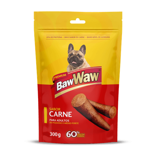 Petisco para Cães Baw Waw Bifinho Raças Pequenas Carne 300g