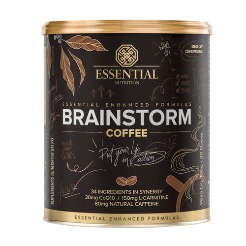 Suplemento Alimentar Essential Brainstorm Coffee 186g