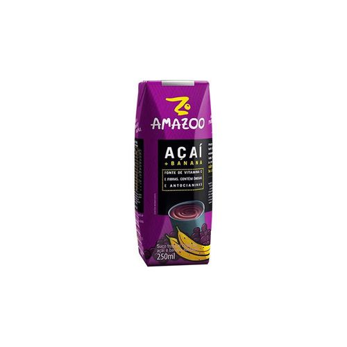 Smoothie Açaí e Banana Amazoo Caixa 250ml