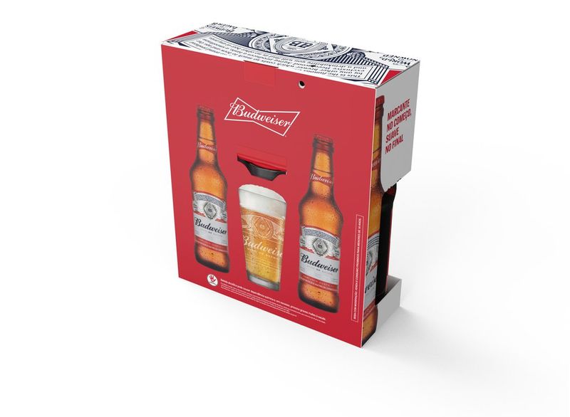 7898700710656 - Kit Cerveja Budweiser 330ml 2 Un + Copo Budweiser Vidro 350ml 1 Un - 1.jpg