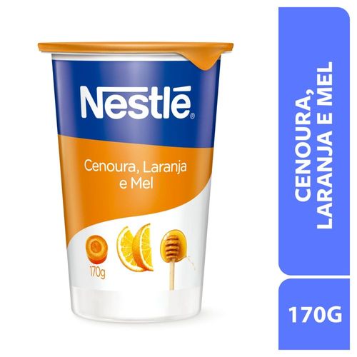 Iogurte Natural Nestlé Cenoura, Mel e Laranja 170g